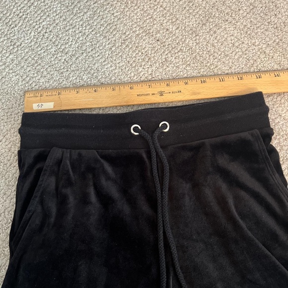 black garage velour joggers - Picture 3 of 4